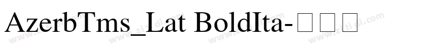 AzerbTms_Lat BoldIta字体转换
